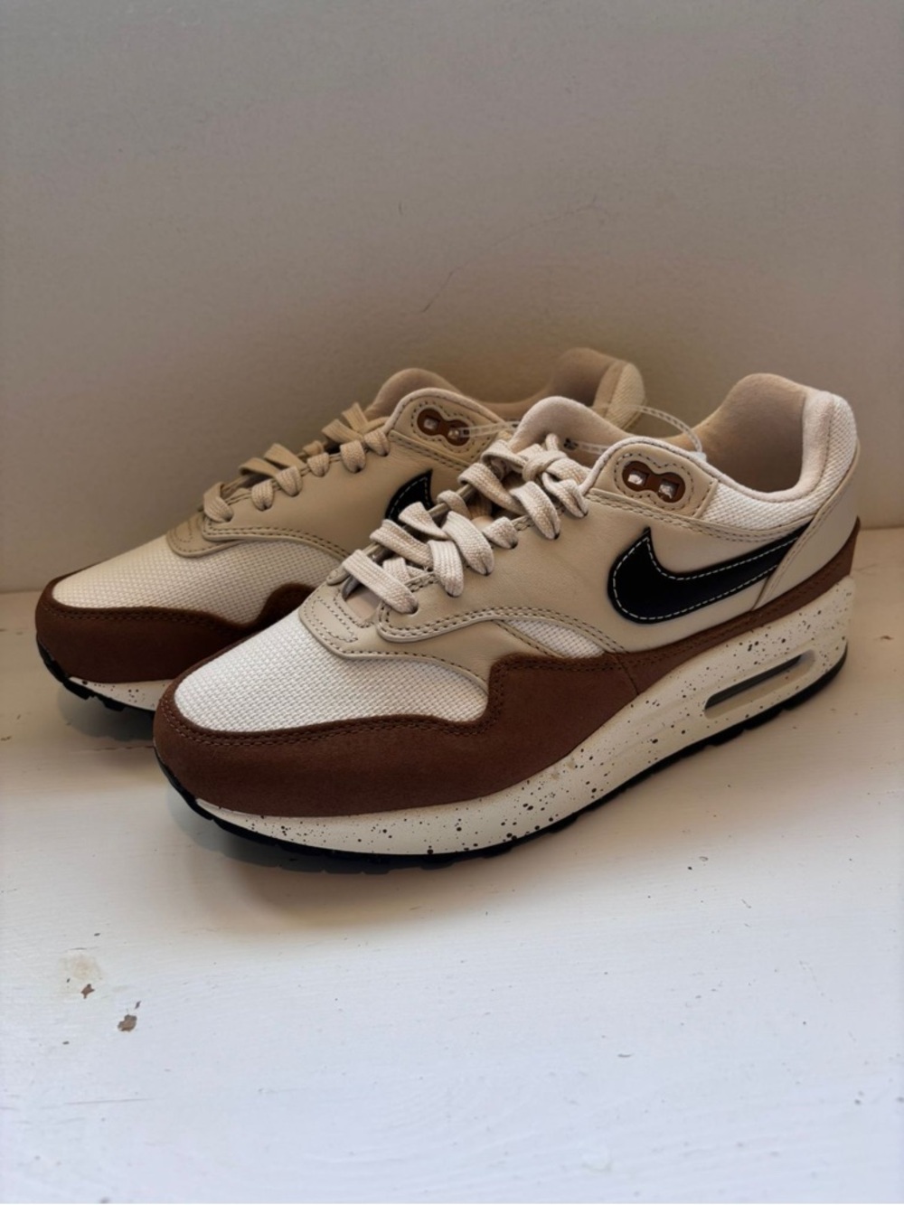 Nike Women’s Cream, Brown & Black Casual Sneakers